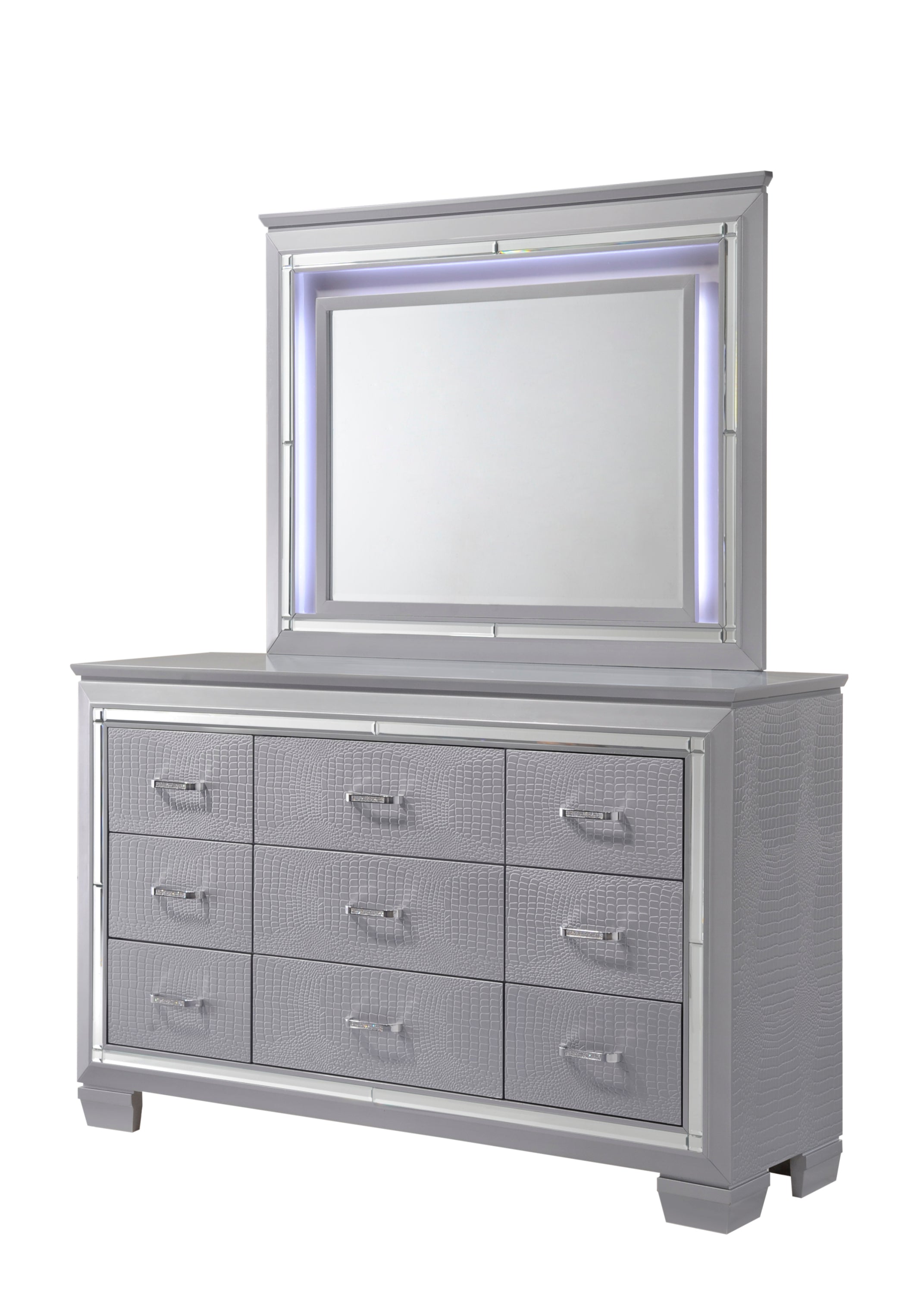 Lillian Dark Gray Dresser: Elegant 6-Drawer Bedroom Storage
