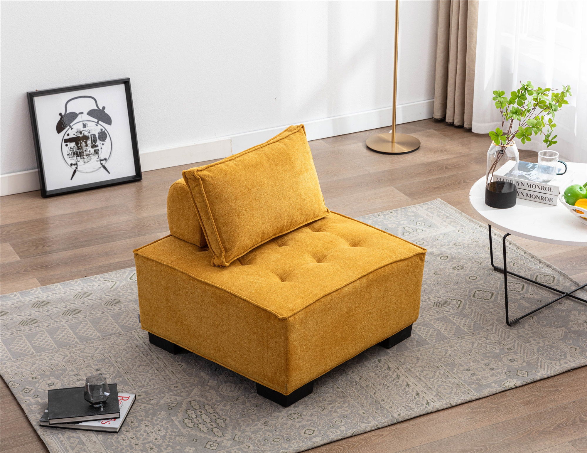 Coomore Ottoman / Lazy Chair - Yellow