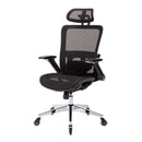 Black Ergonomic Mesh Office Chair w/ Headrest & Flip-Up Arms