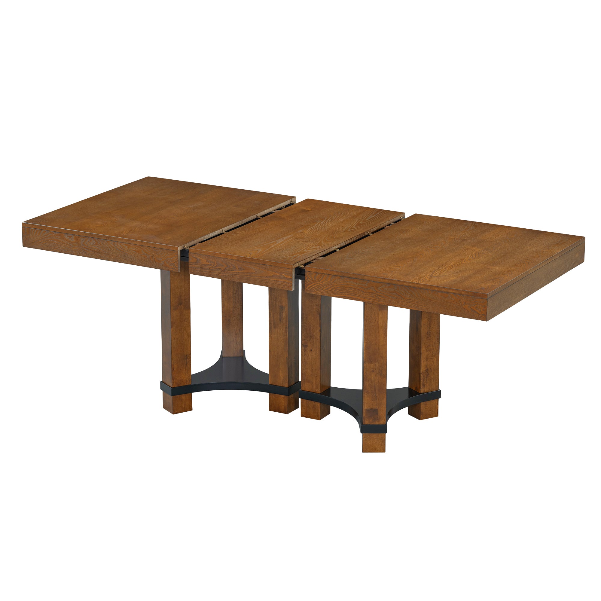 Rustic Extendable Dining Table Set - 7pc