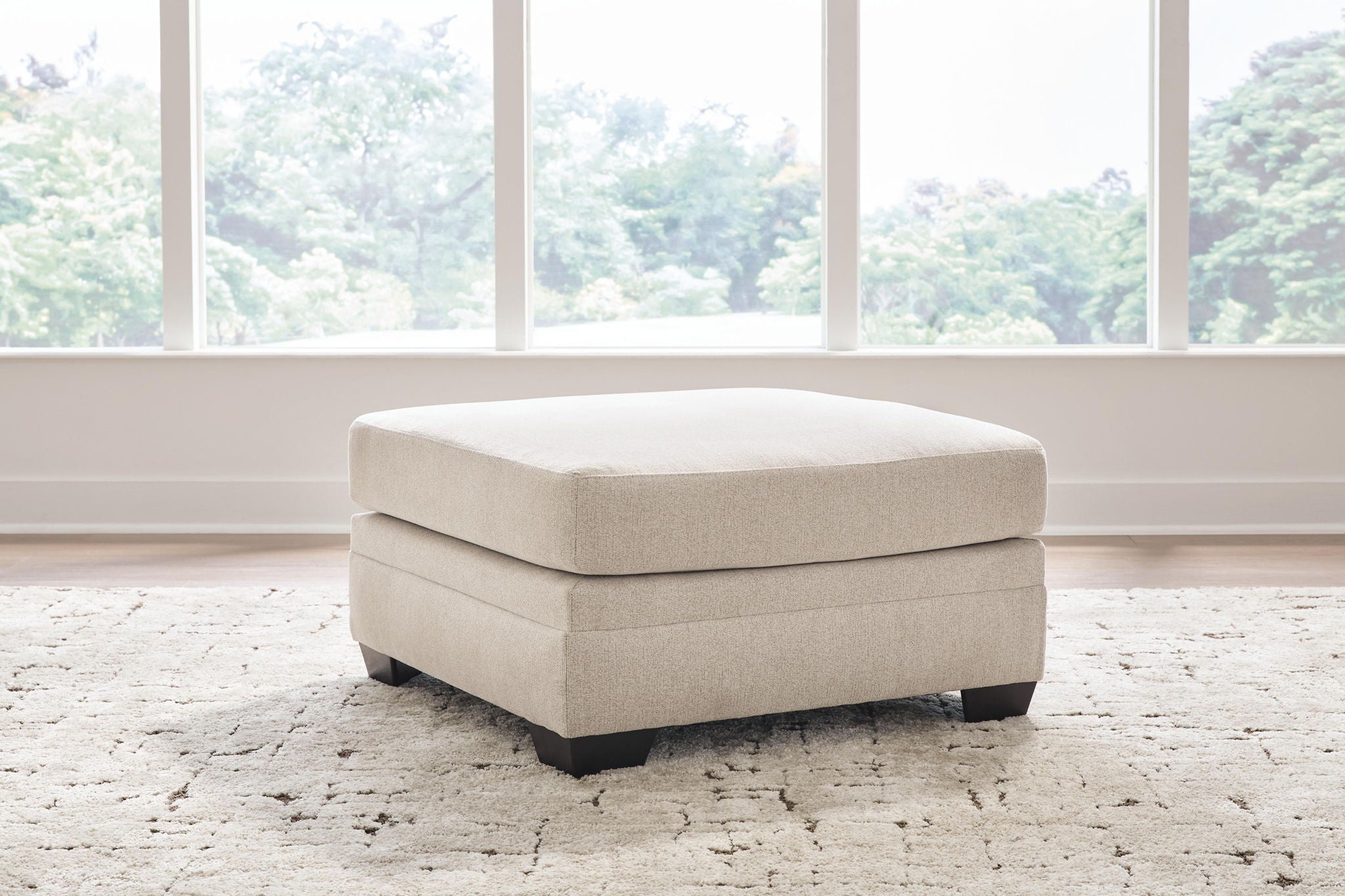 Mandi Point - Oversized Accent Ottoman - Marble