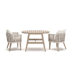 Ivory Vine - Chairs With Cushion / Table Set (Set of 3) - Beige