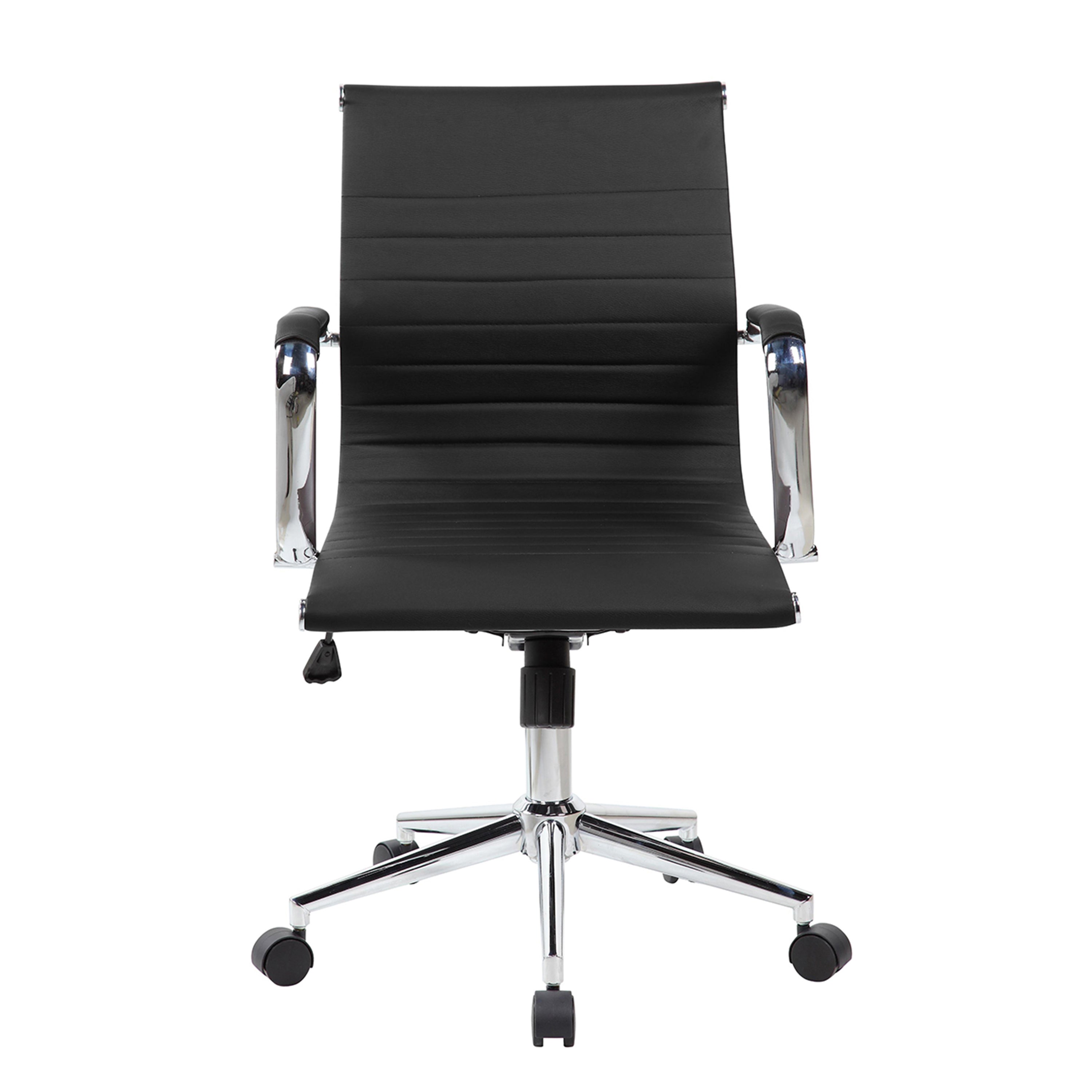 Modern Medium Back Executive Office Chair-  Black