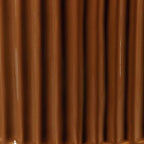 Dark brown fluted vase with vertical ridges and glossy finish