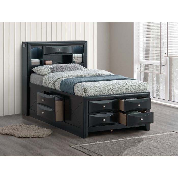 Modern Twin Storage Bed | Sleek Design & Space-Saving