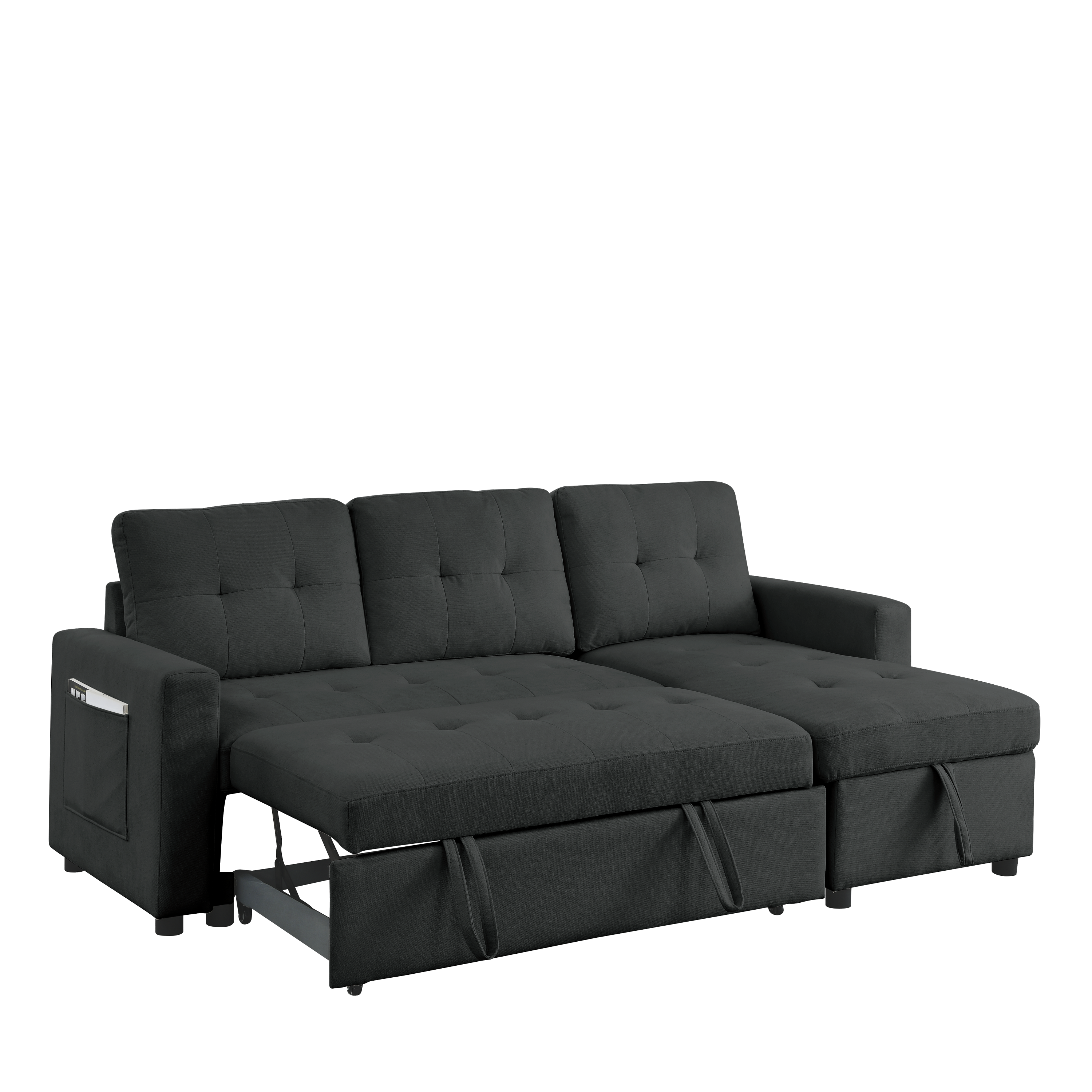 78.5" Sleeper Sectional Sofa w/ Storage - Reversible-Sleeper Sectionals-American Furniture Outlet