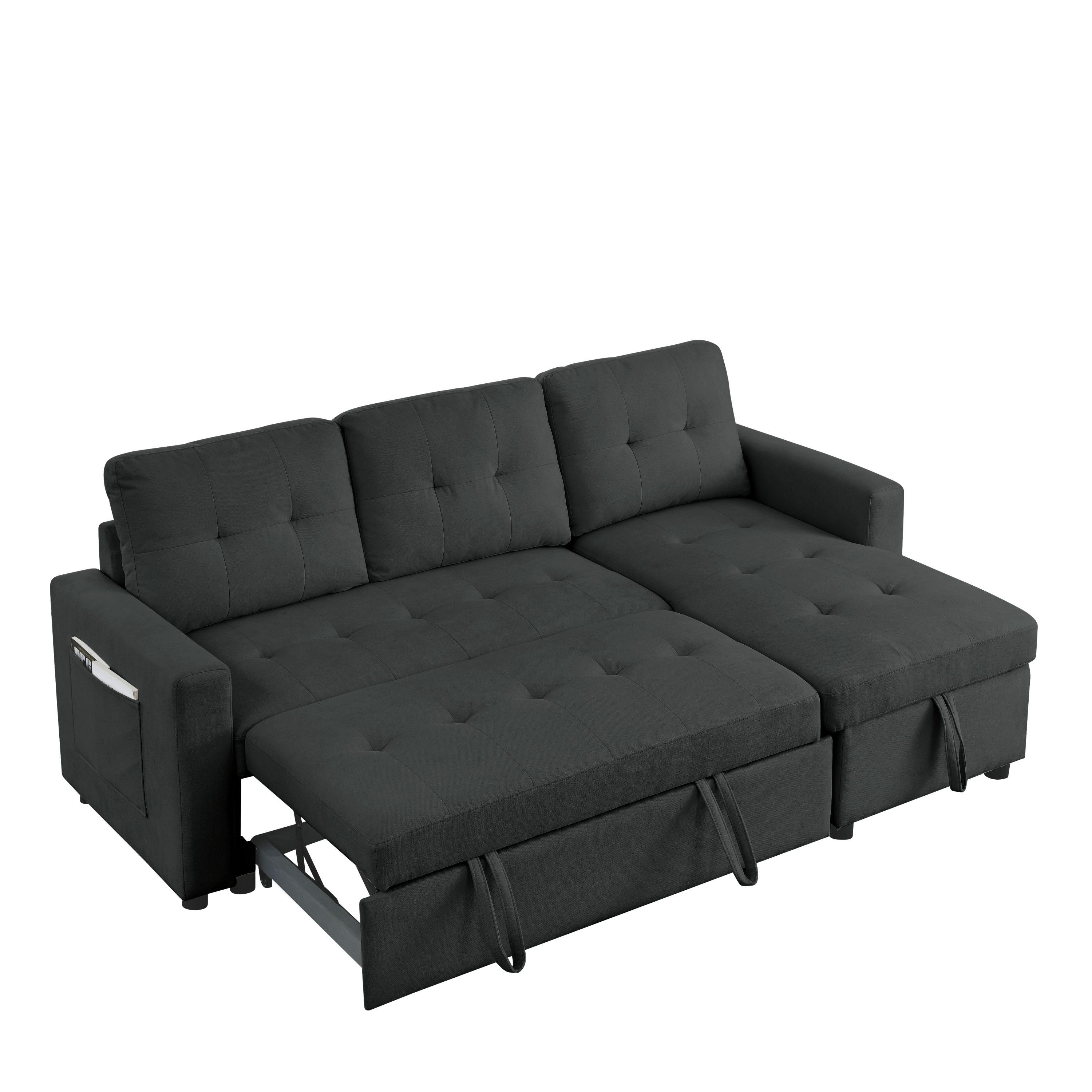 78.5" Sleeper Sectional Sofa w/ Storage - Reversible-Sleeper Sectionals-American Furniture Outlet