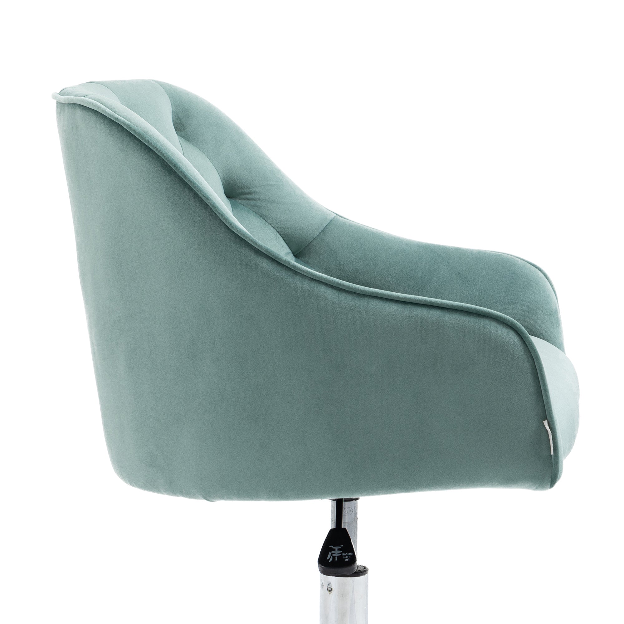 Velvet Swivel Home Office Desk Chair- Mint Green