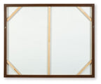 Wood-framed canvas wall art with visible inner support bars