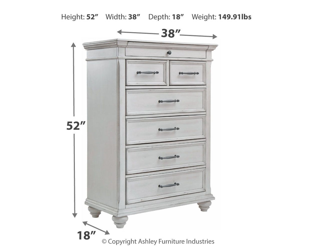 Whitewash dresser chest with dimensions shown: 52 in height, 38 in width