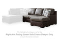 Baltic-Park - RAF Queen Sofa Chaise Sleeper - Fossil