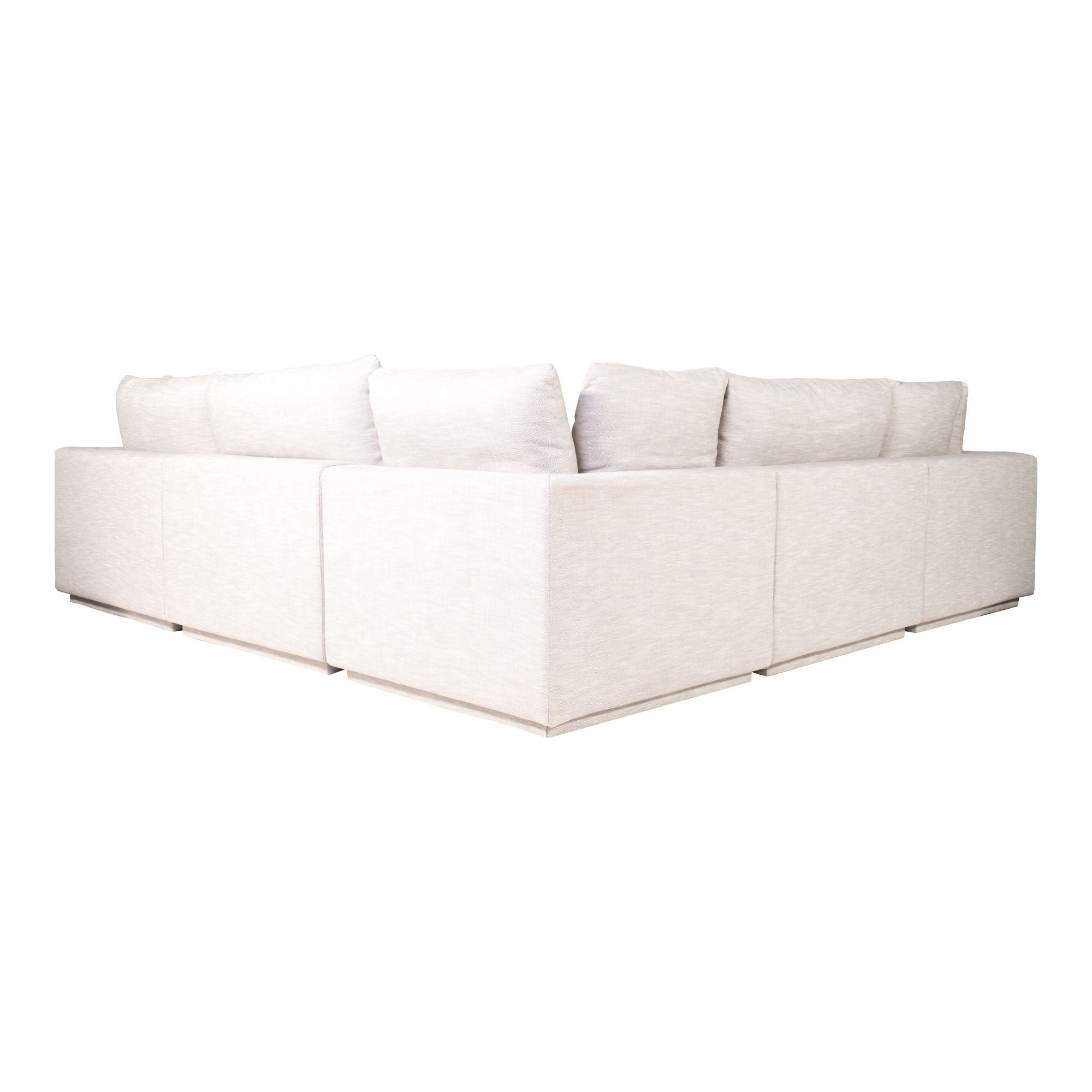 Moe's Justin L Modular Sectional - Taupe - Comfy & Stylish