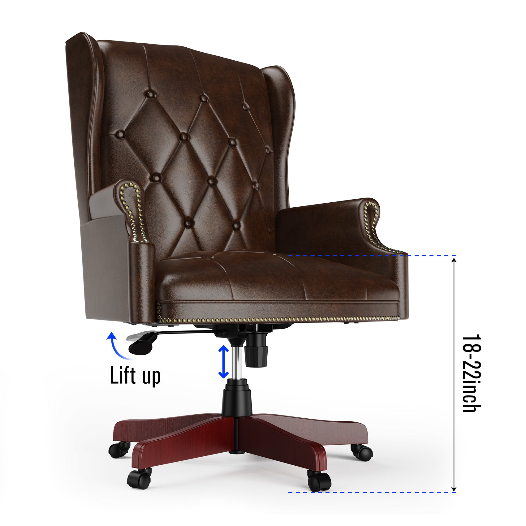 Ergonomic Executive Office Brown Chair - Luxurious Design