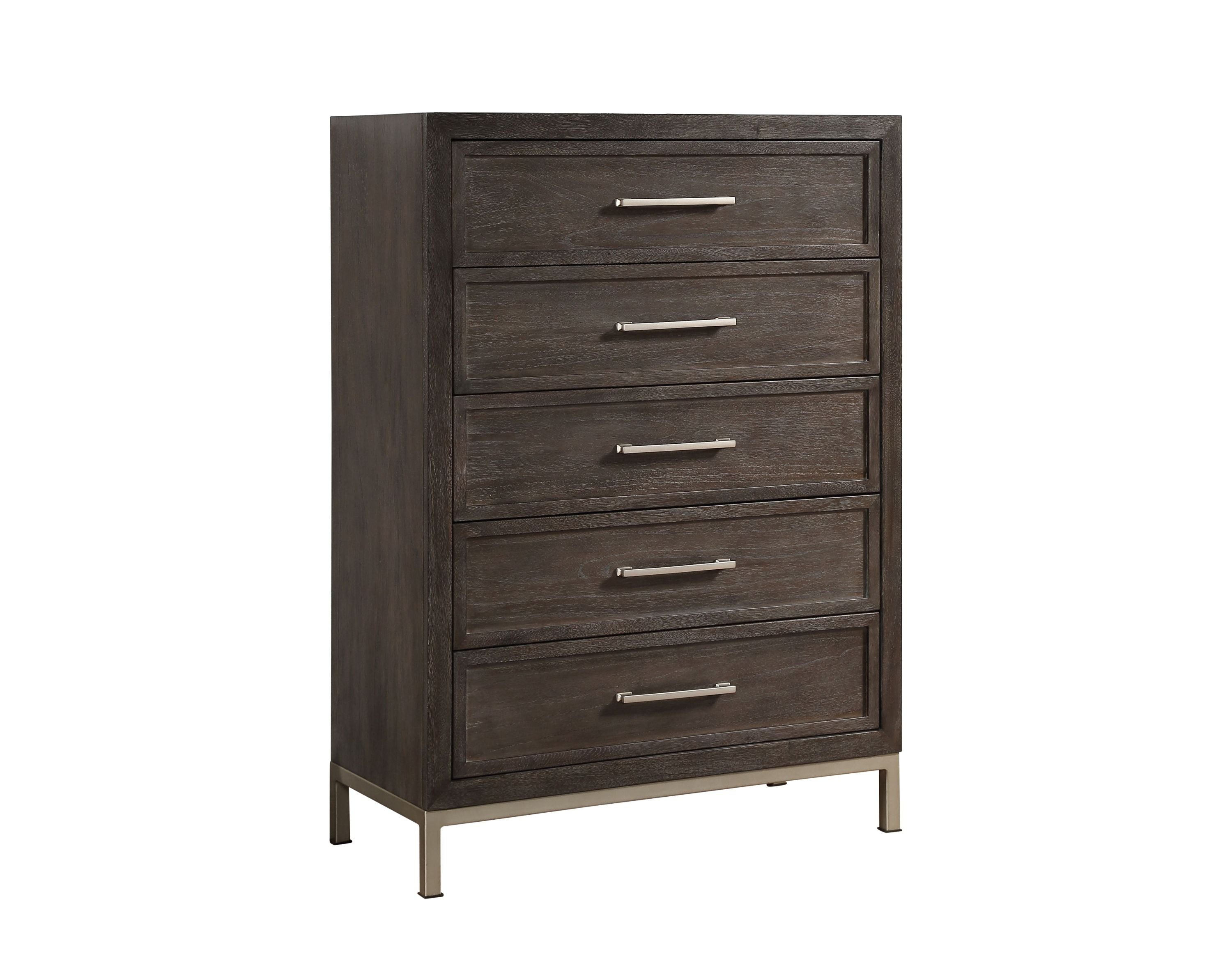 Broomfield Brown 5-Drawer Chest - Storage Solution