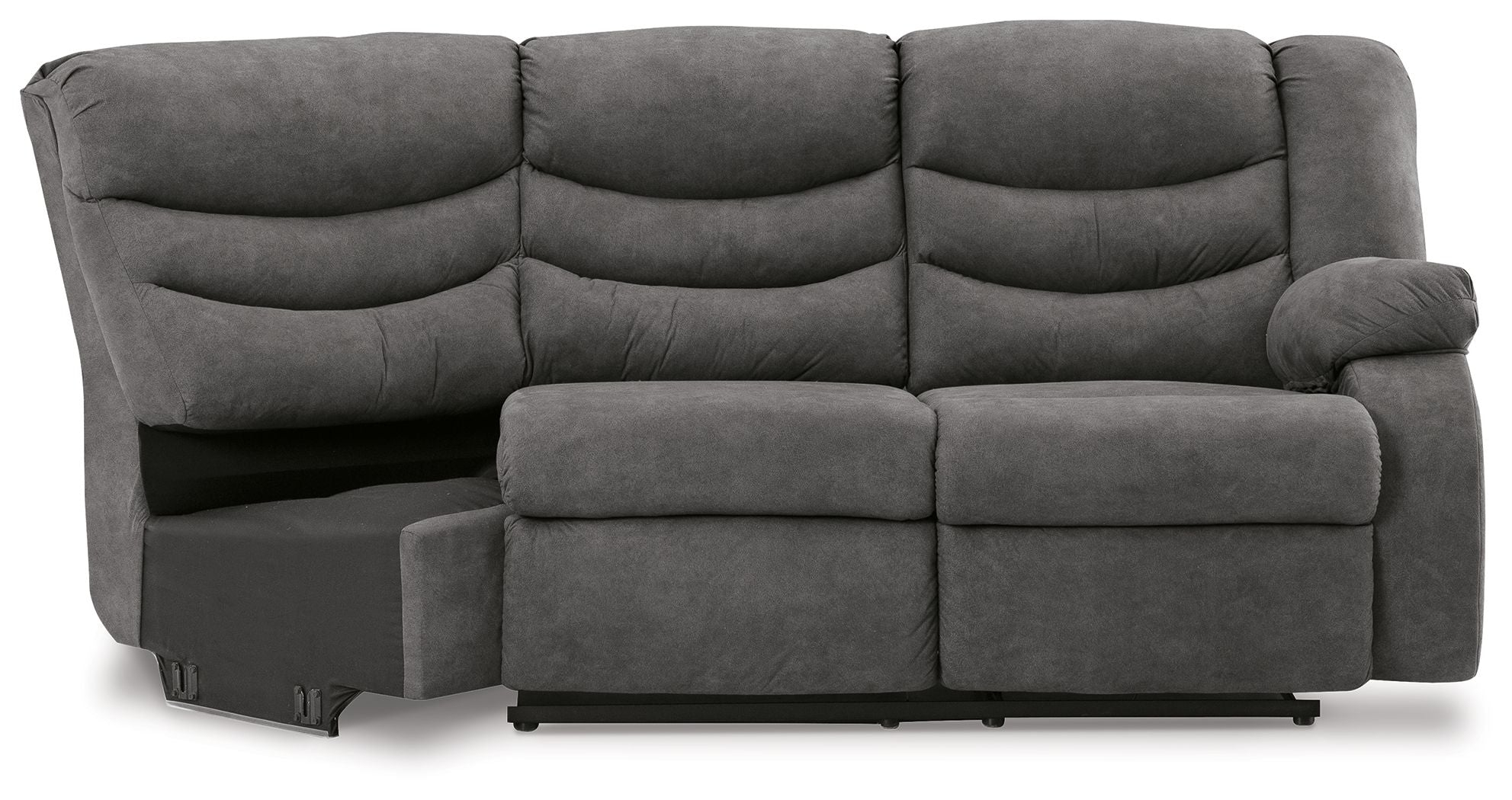 Partymate - Slate - Raf Reclining Loveseat