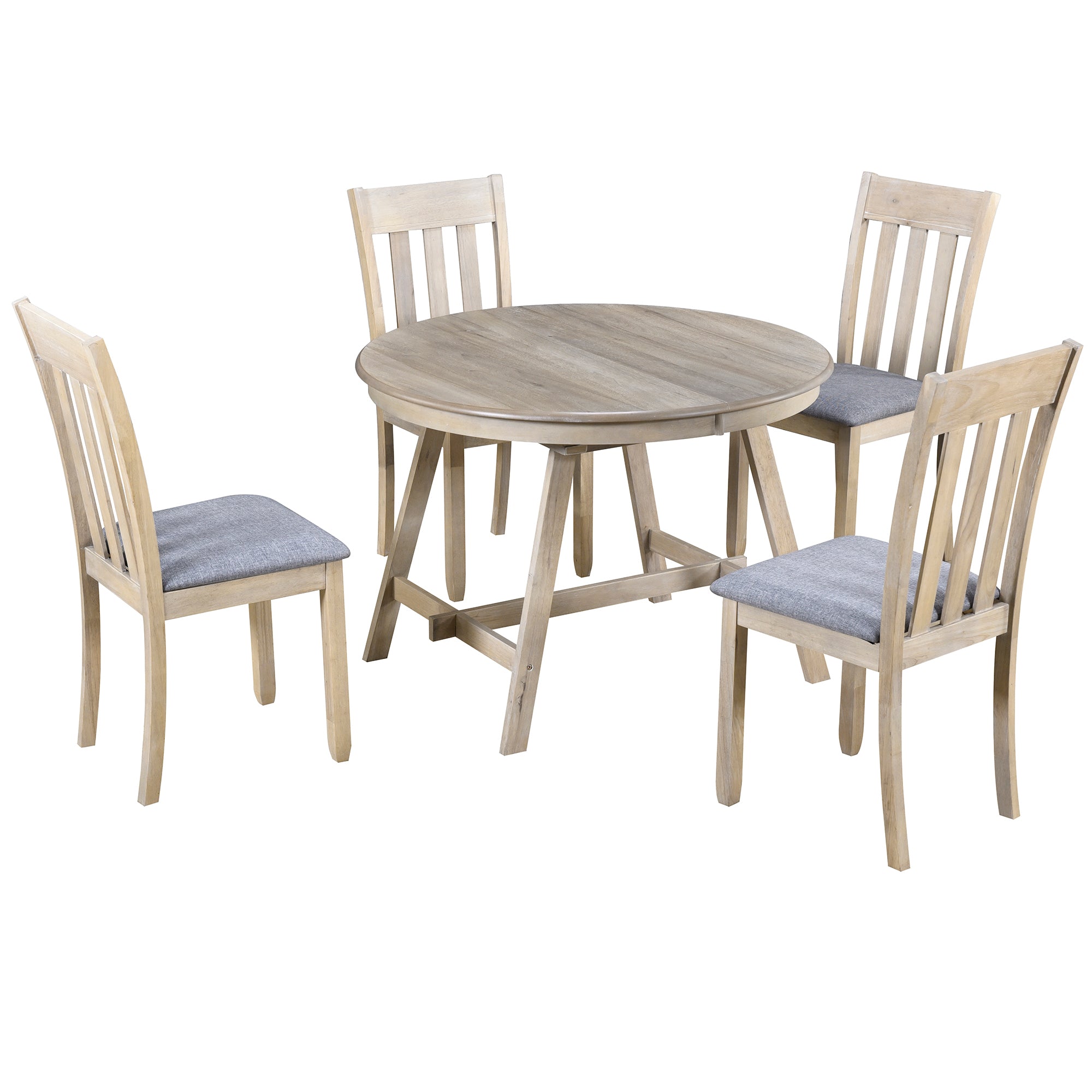5-Pc Round Extendable Dining Set
