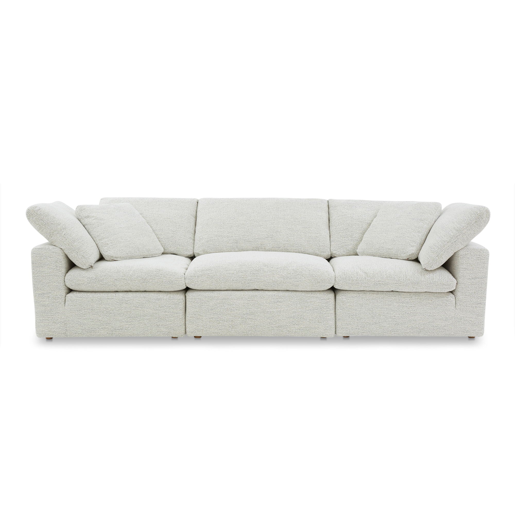 Terra - Modular Sofa Performance Fabric - Sand-Stationary Sectionals-American Furniture Outlet