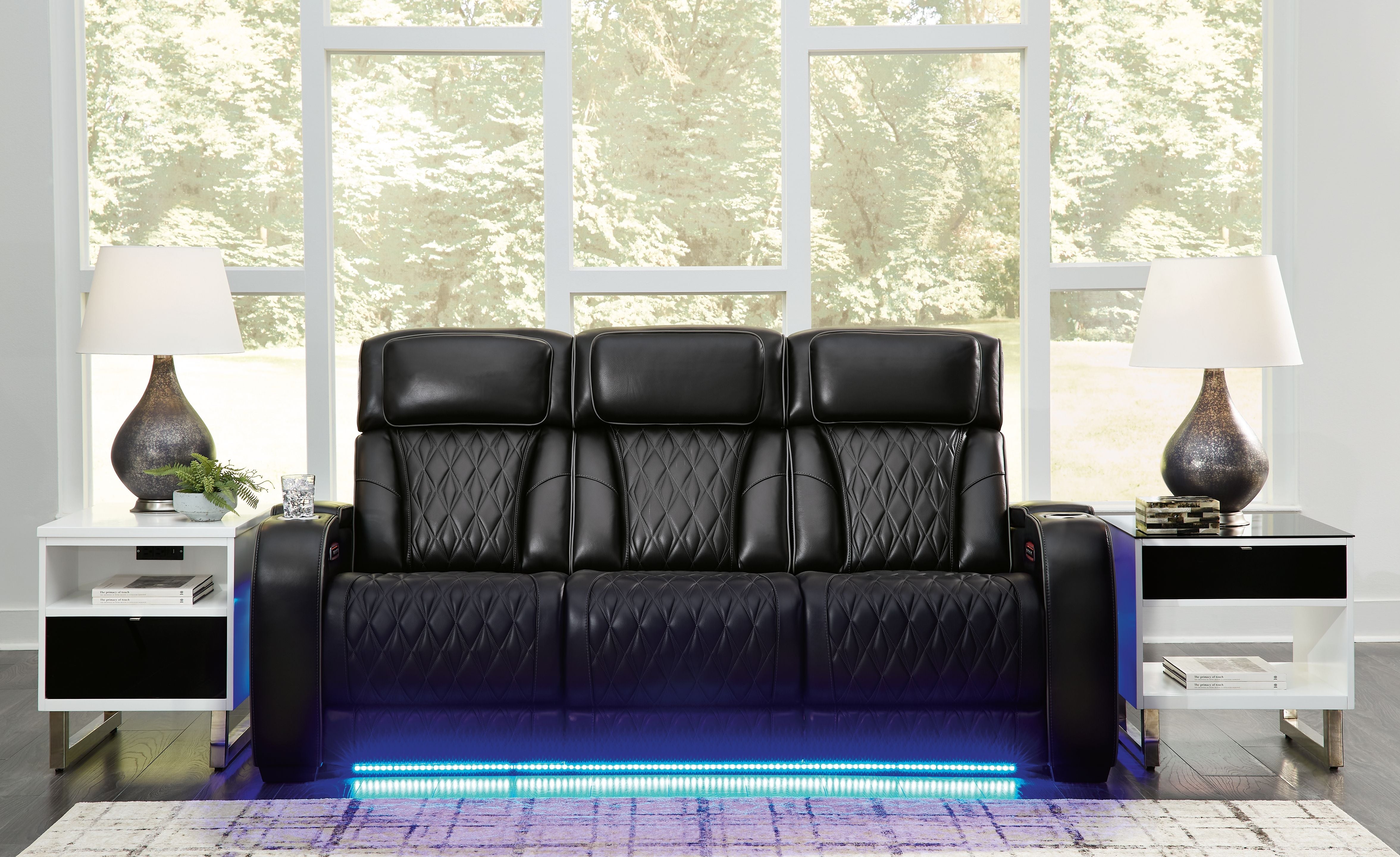 Boyington - Black - 2 Pc. - Power Reclining Sofa And Loveseat