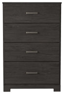 Belachime - Charcoal - Four Drawer Chest