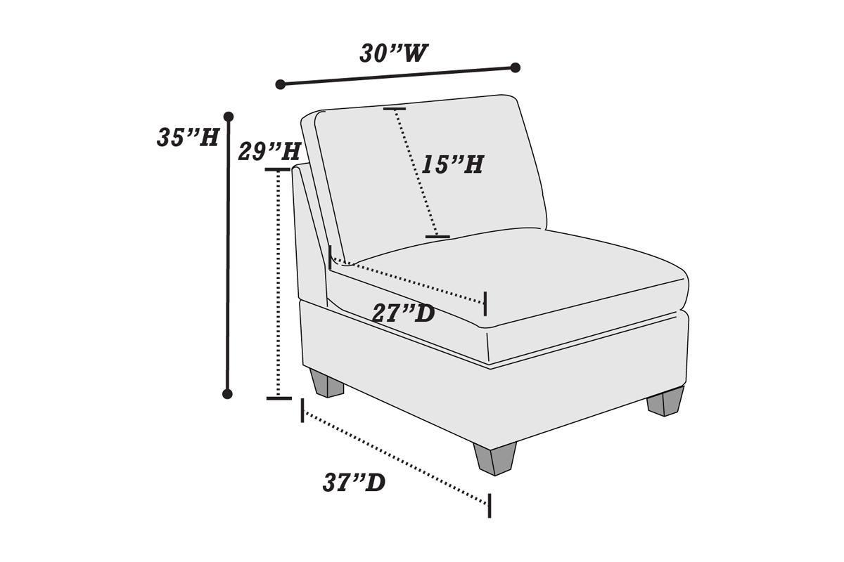 8-Pc Grey Chenille Sectional Sofa | Modular Couch-American Furniture Outlet