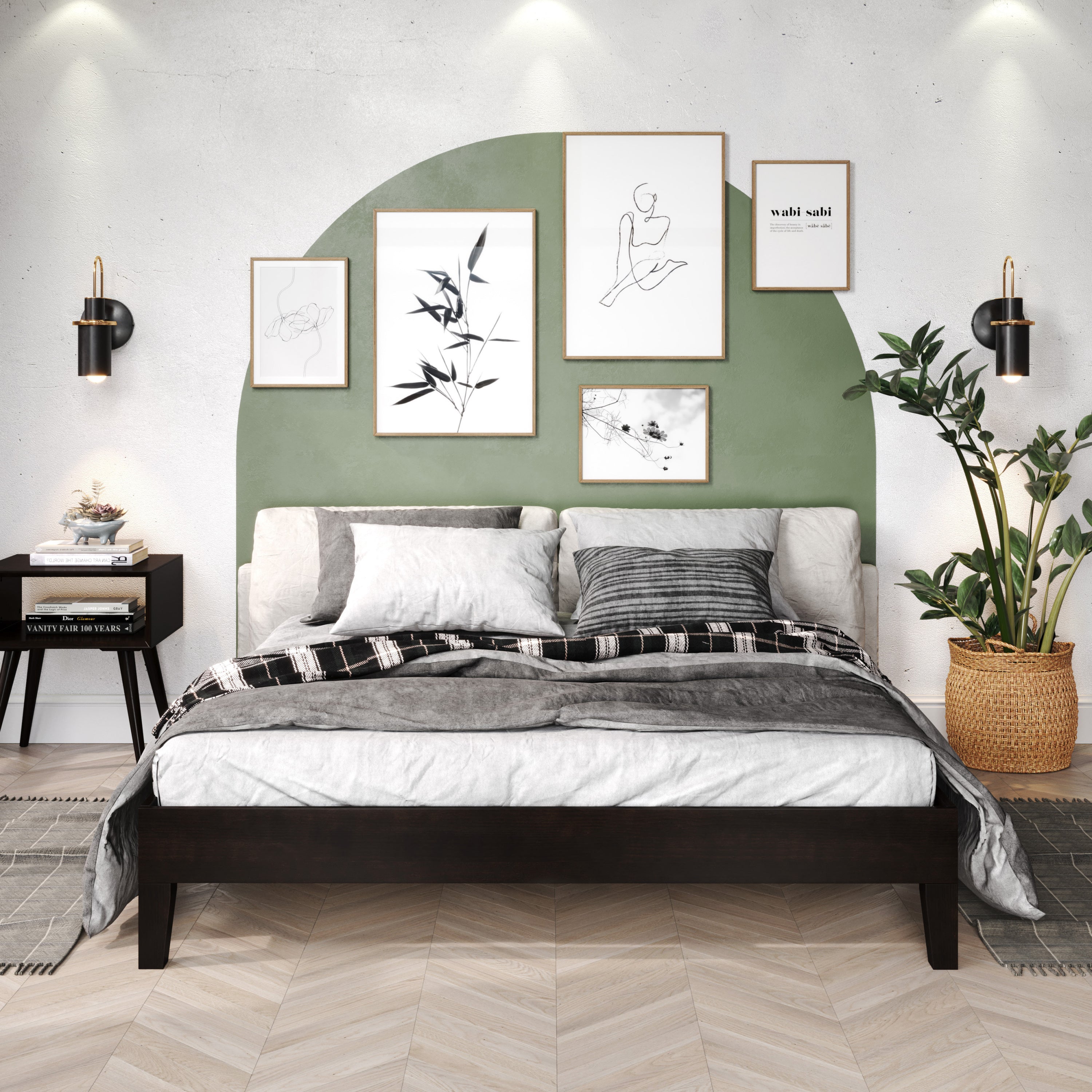 Nix Black Queen Platform Bed - Modern, Stylish Bedroom Frame