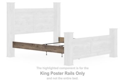 Rusticott - Brown - King Poster Rails