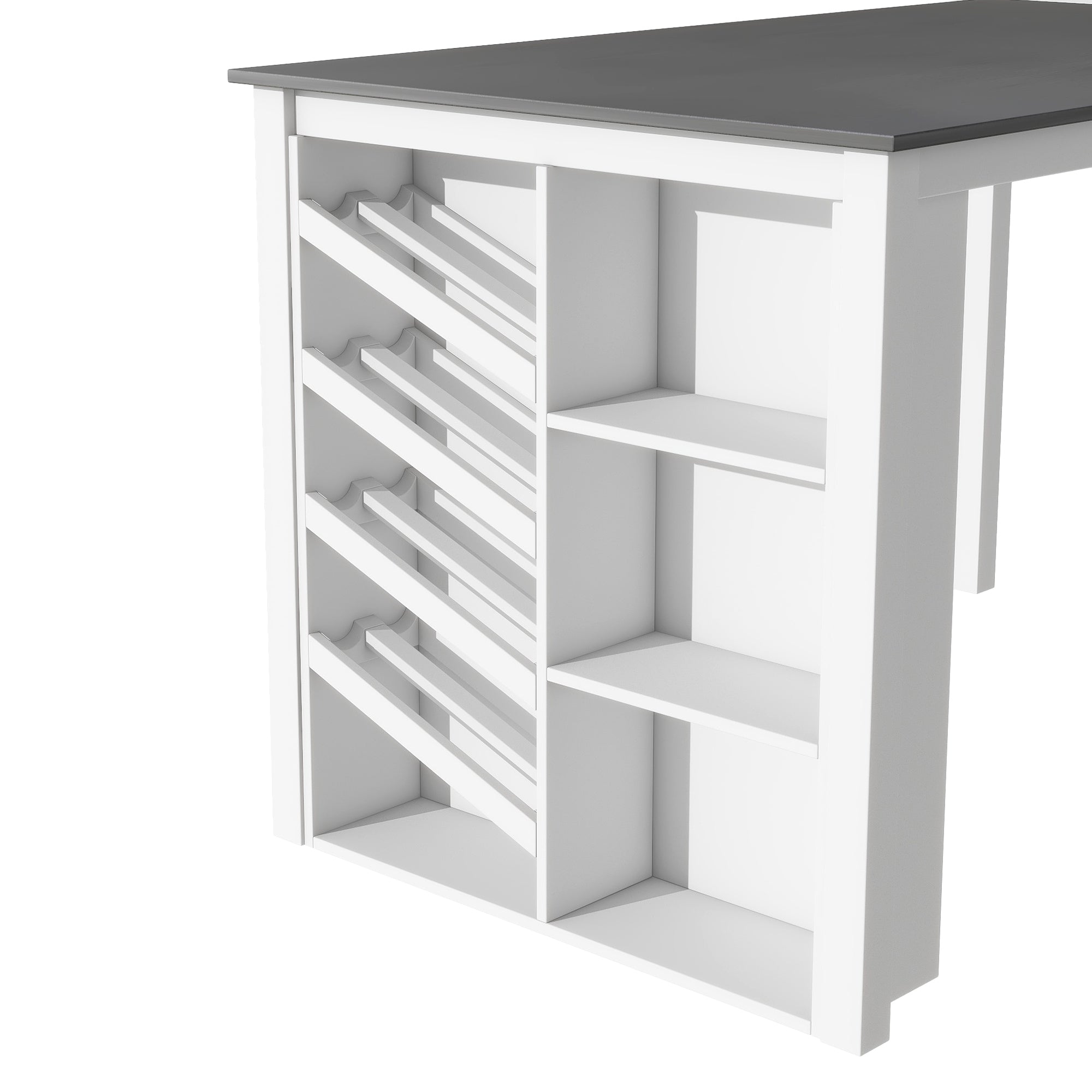 5-Piece Counter Height Dining Set - White