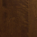 Brown woodgrain panel texture with smooth sheen and subtle swirls