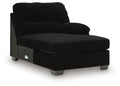 SimpleJoy - RAF Corner Chaise - Onyx