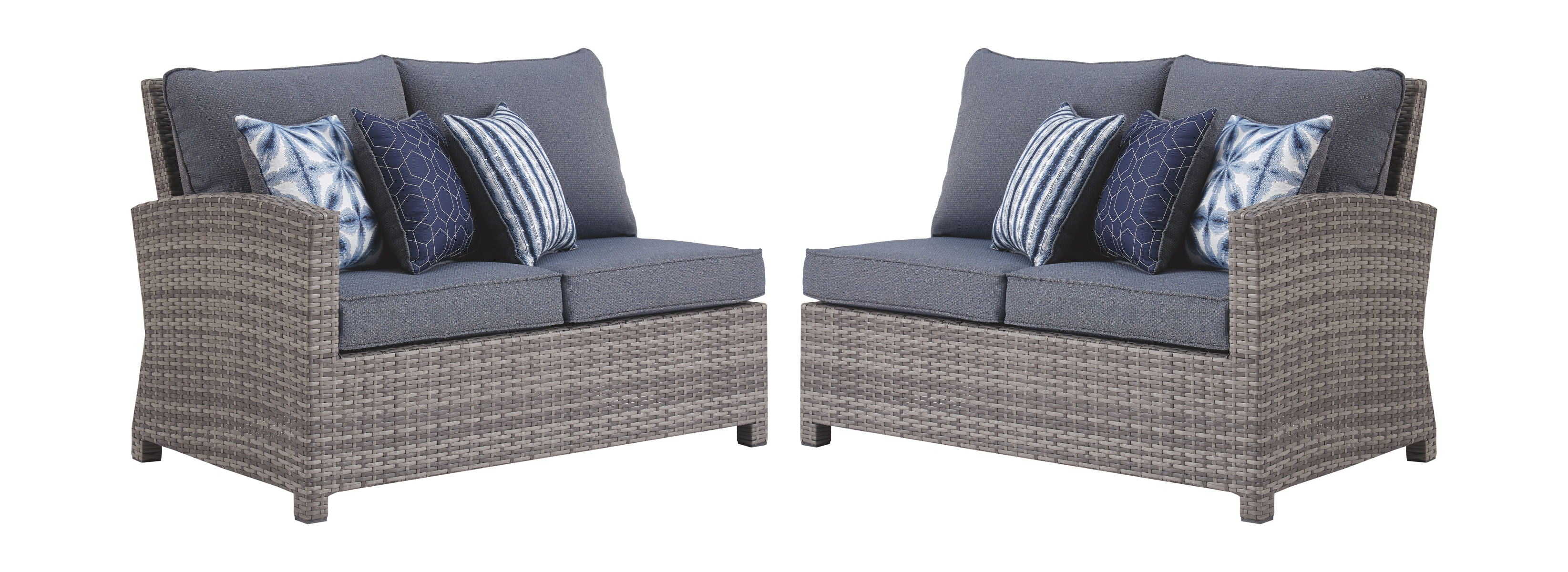 Salem Beach - Gray - 3 Pc. - Sectional Lounge-Signature Design by Ashley®-American Furniture Outlet