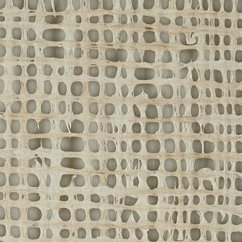 Cream and taupe wall decor panel with raised grid texture and cutout pattern.