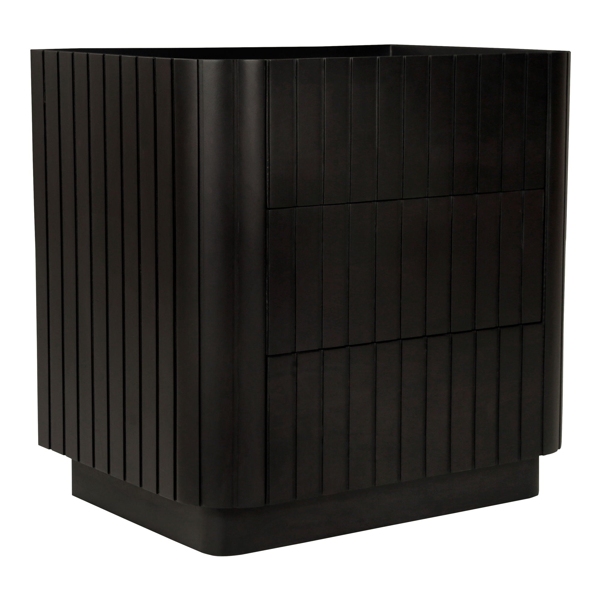 Povera - 3 Drawer Chest - Black