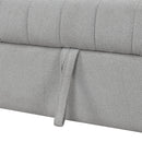 82.6" Gray L-Shaped Sectional Sofa Bed w/ USB Ports, Outlets & Ottoman-Sleeper Sectionals-American Furniture Outlet