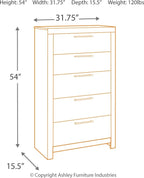 Wood dresser dimensions: 54 in H, 31.75 in W, 15.5 in D