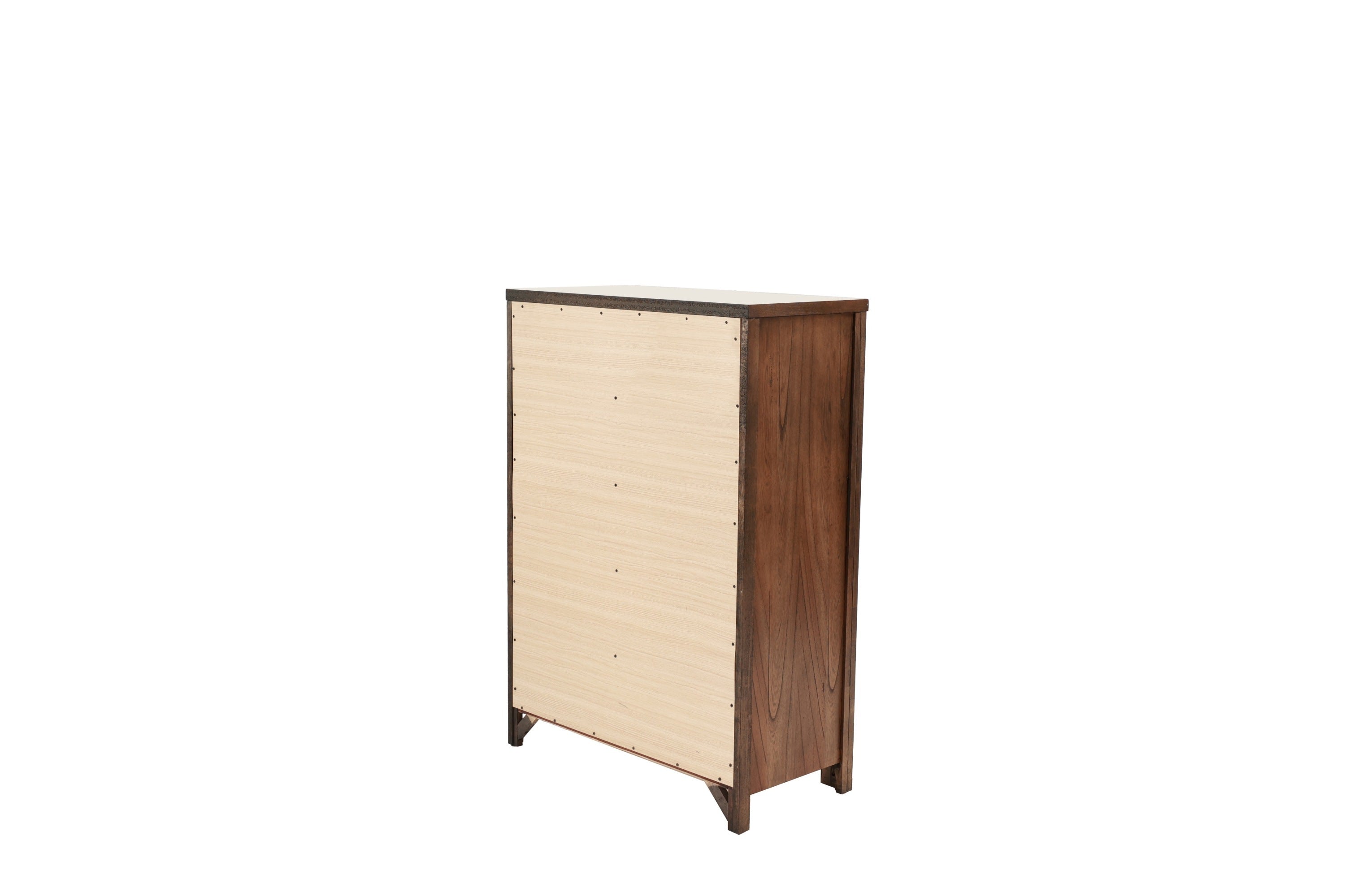 Oak Finish Chest of Drawers | 5 Drawers
