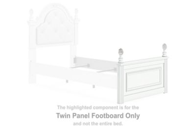 Kozlani - Twin Panel Footboard - White