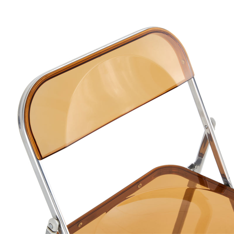 Clear Folding Chair - Space-Saving Seating