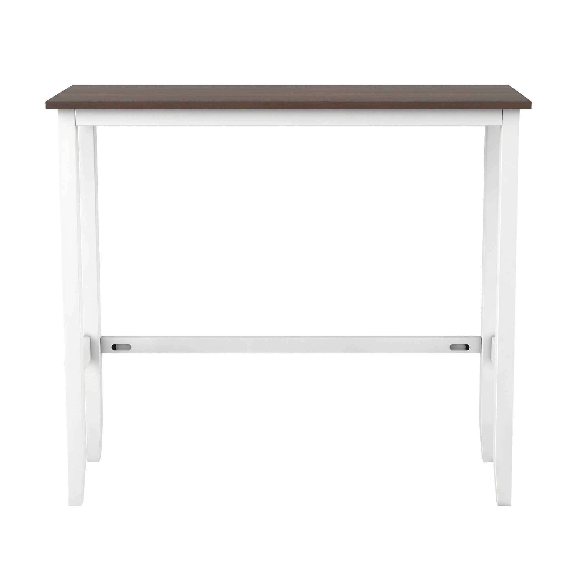 Farmhouse 48" Bar Height Dining Set (Cherry+White)