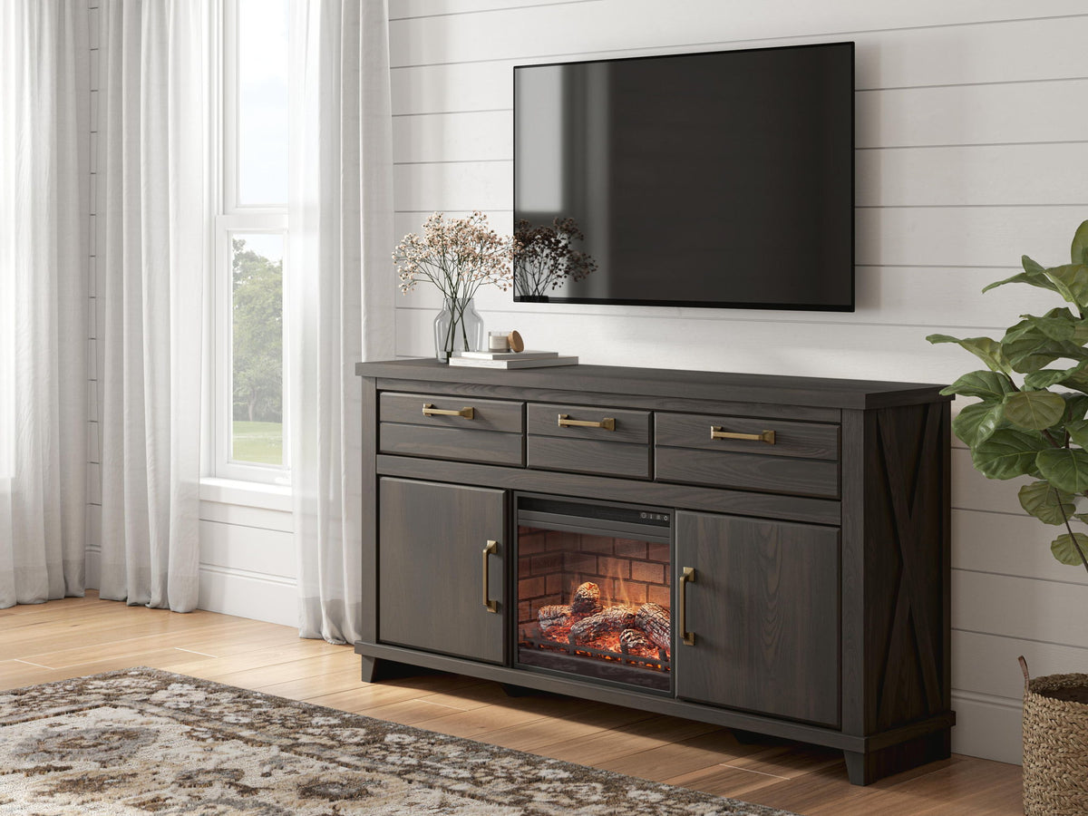 Brazen Valley - TV Stand With Fireplace Option