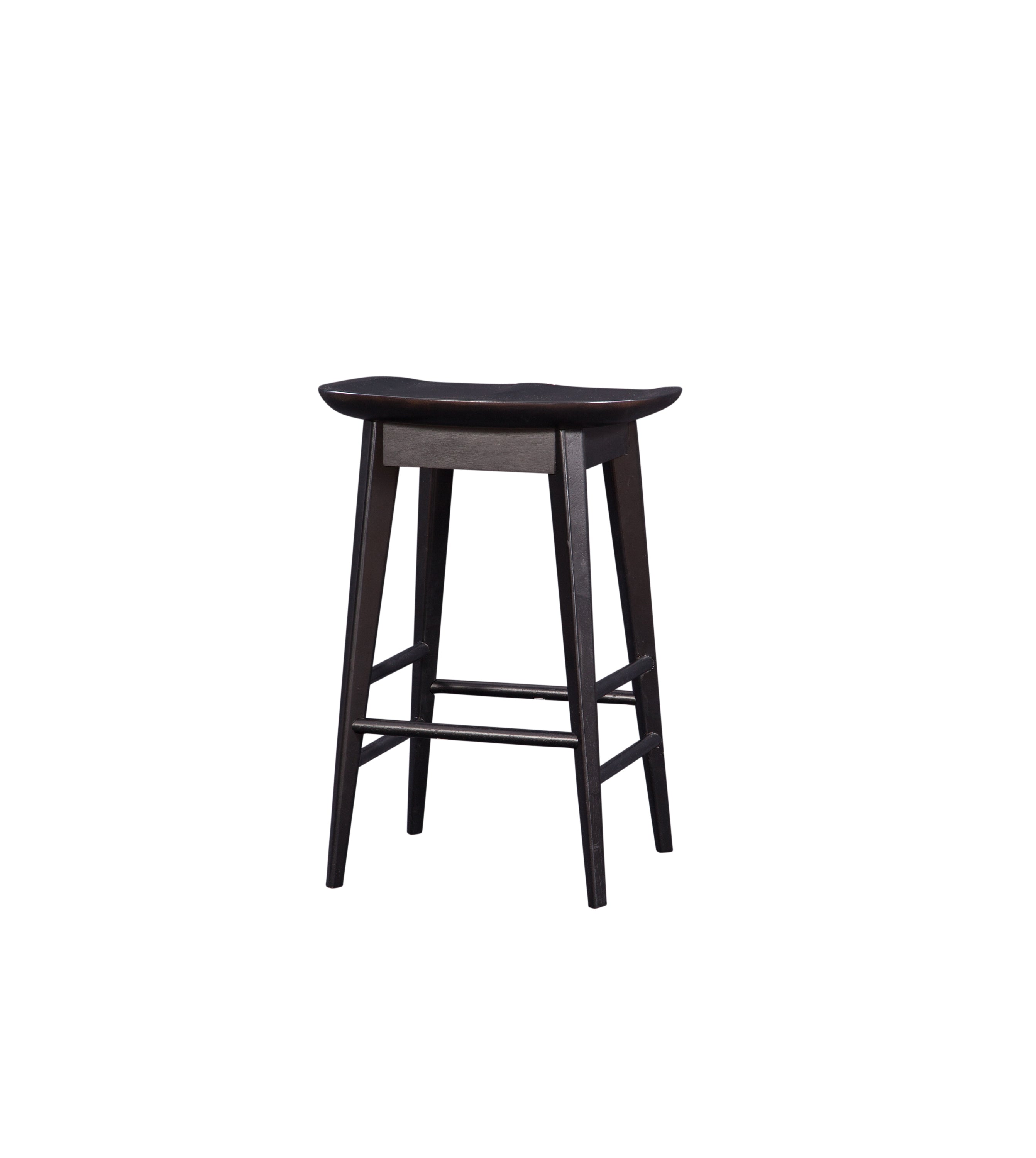 Hilton Black Counter Stool - Modern Bar Height Seating
