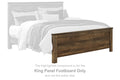 Trinell - King Panel Footboard - Brown