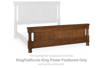 Rowlenstown - Brown - King/California King Poster Footboard