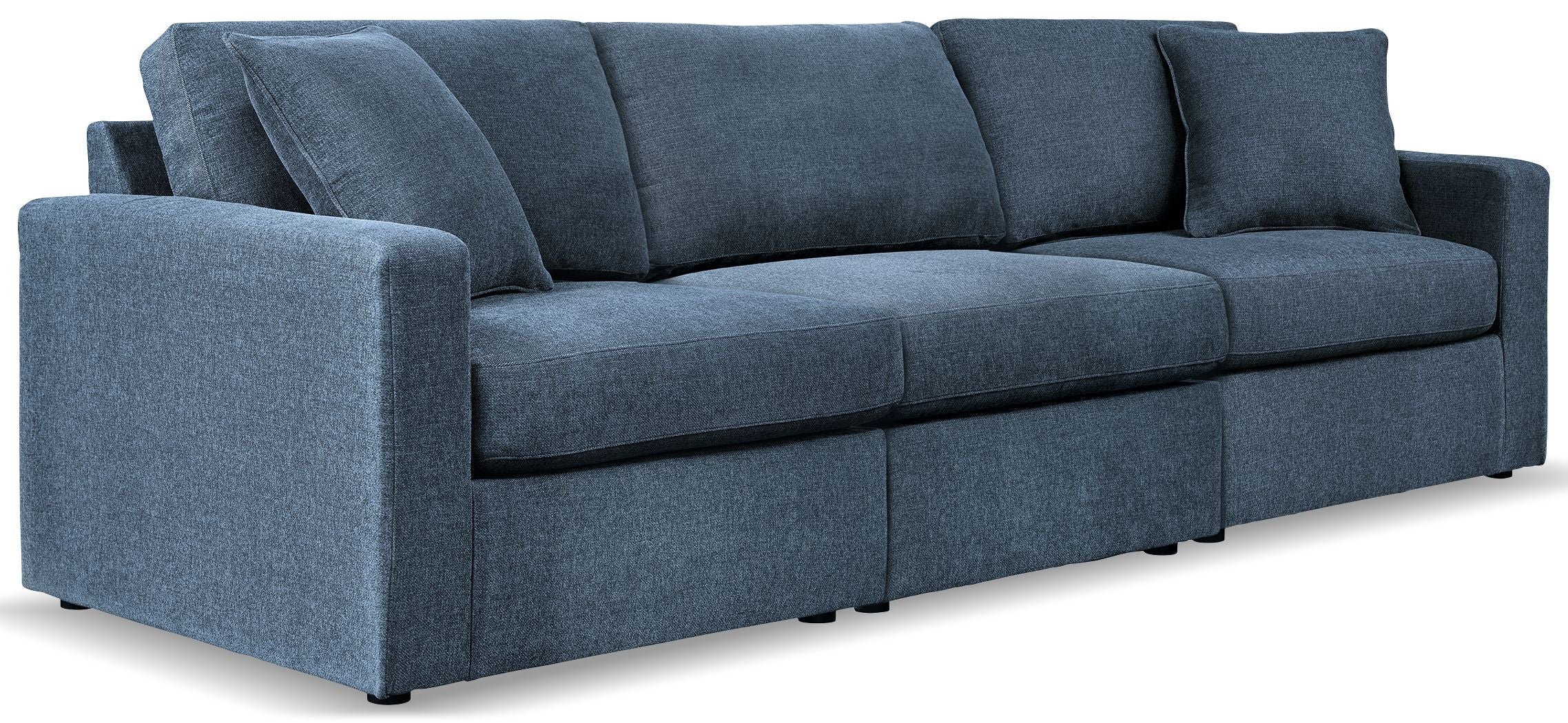 Modmax - Ink - 3-Piece Sectional Sofa - Fabric