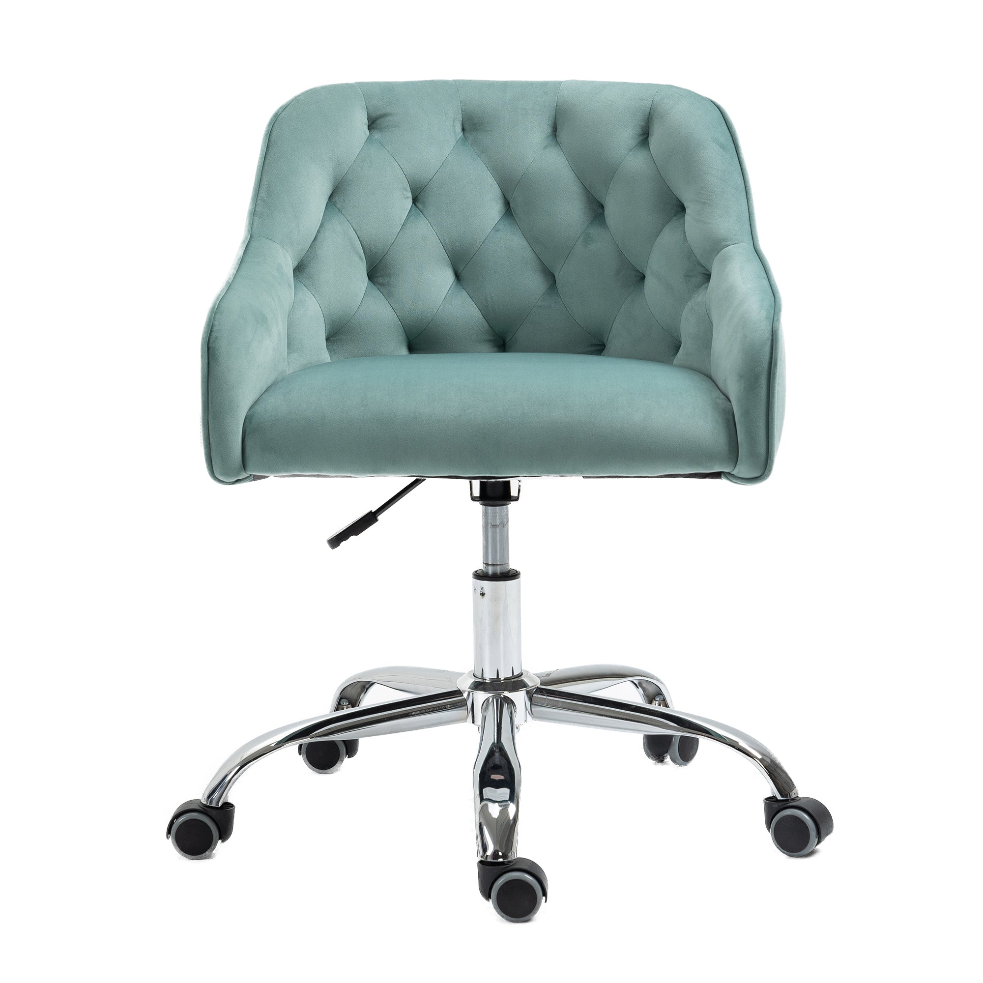 Velvet Swivel Home Office Desk Chair- Mint Green