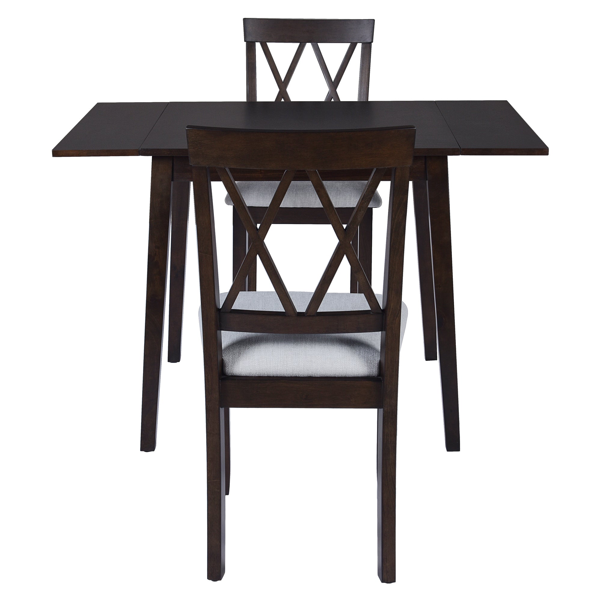3 Piece Drop Leaf Kitchen Dining Set - Espresso