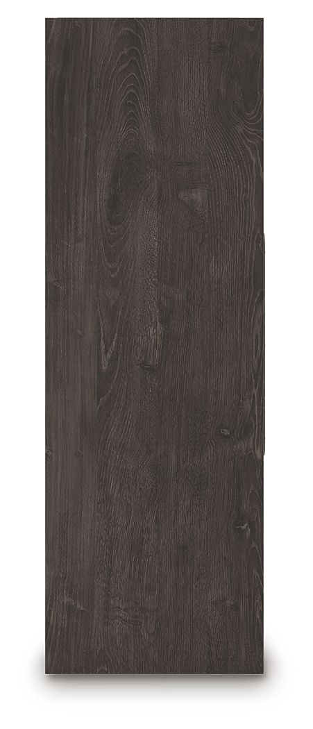 Dark wood finish panel with visible grain texture