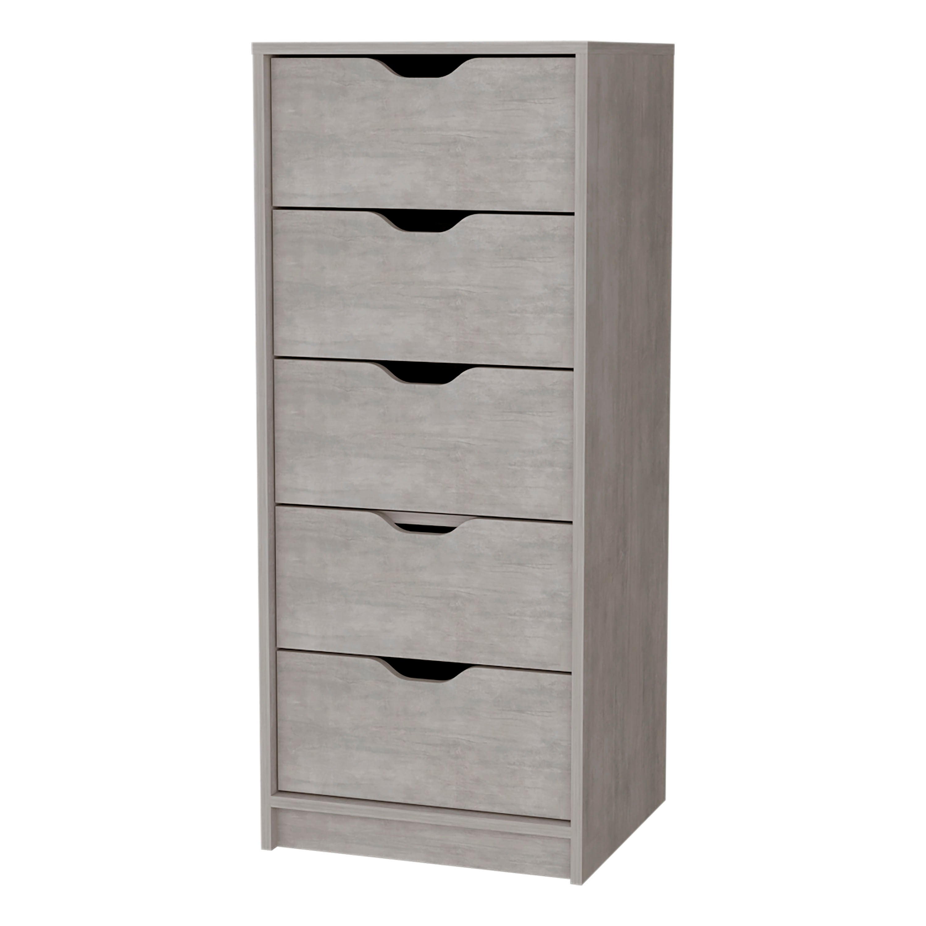 Dillon 5 Narrow Drawer Dresser, Tall Chest of Drawers