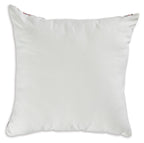 Kennick pillow, solid white square back with invisible seams