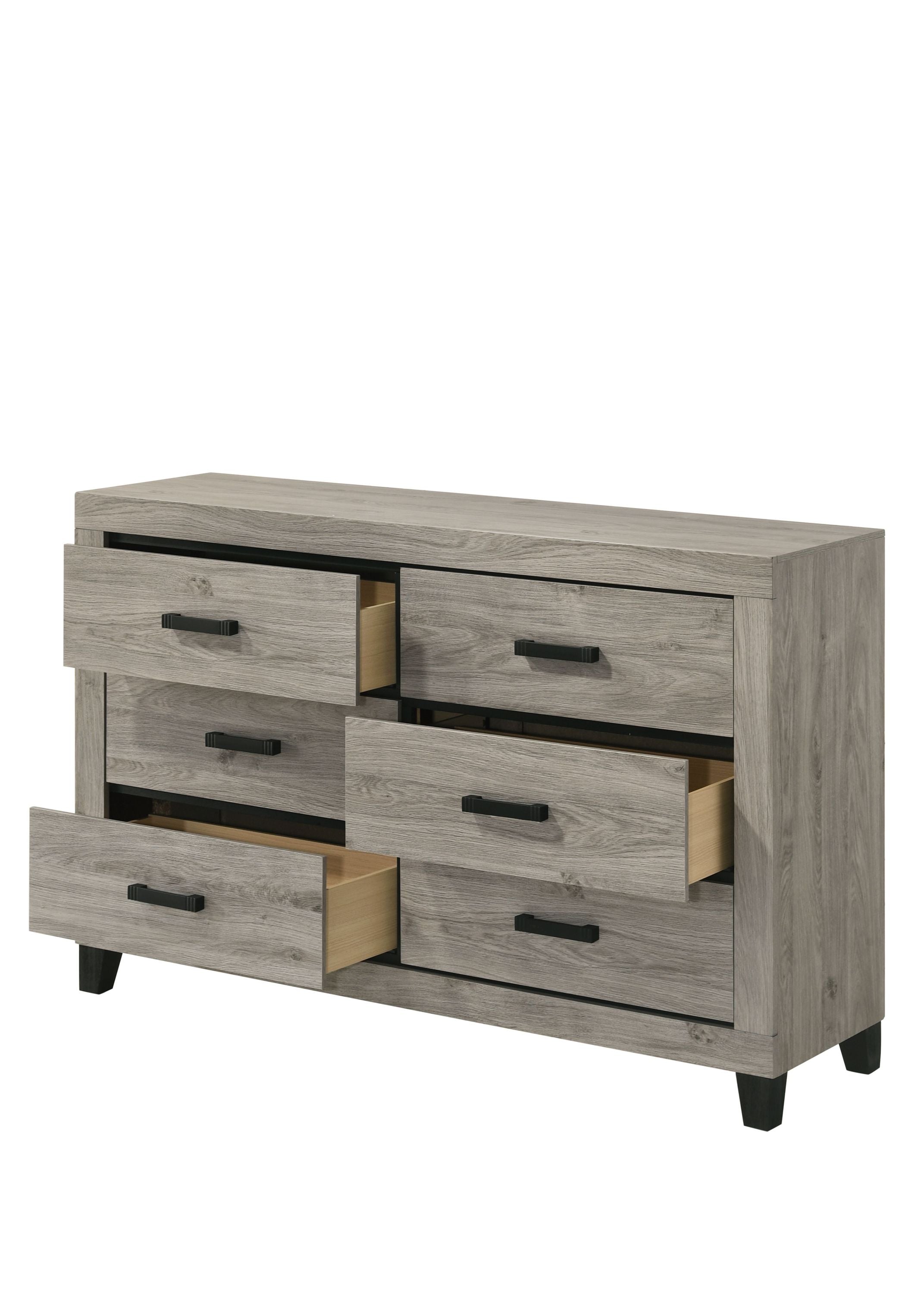 Mari Light Gray Finish Dresser - Elegant Bedroom Storage