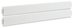 White panel rails, queen/king size, two-piece set